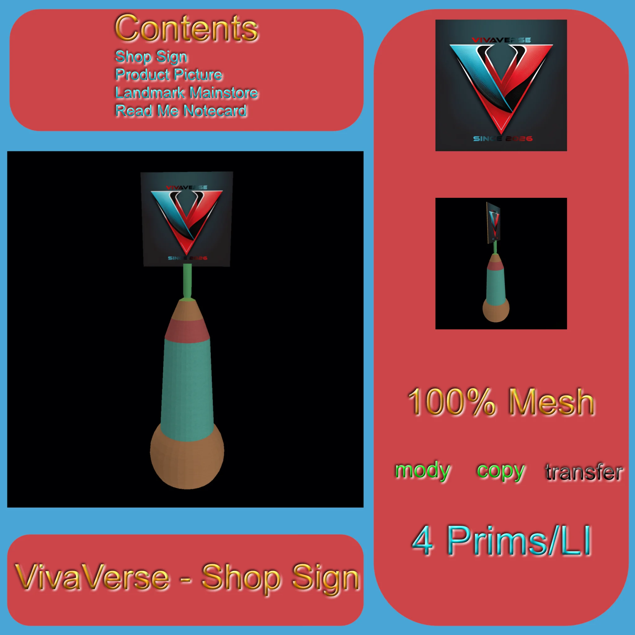 VivaVerse Hud Shop Sign
