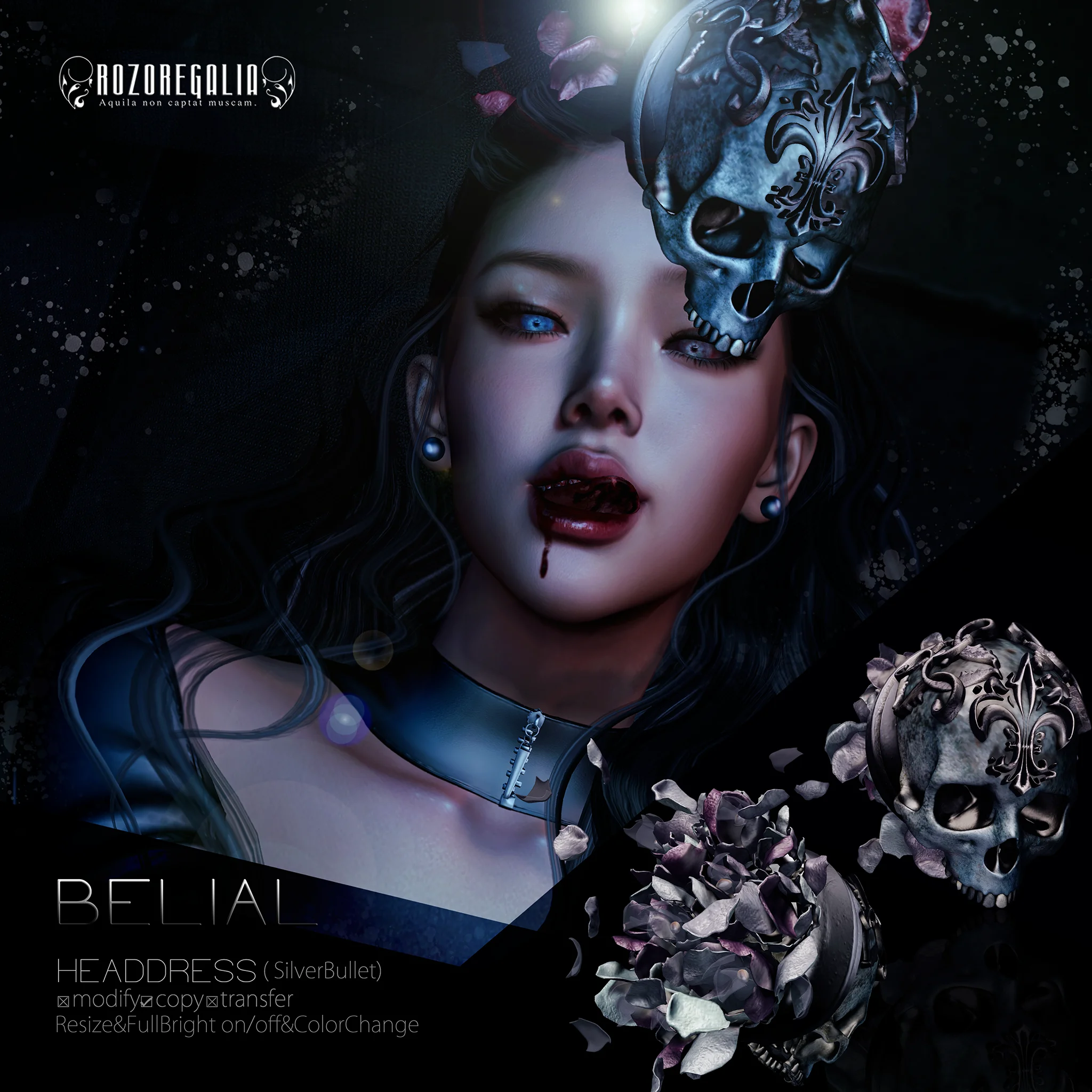 ROZOREGALIA_BELIAL*HEADDRESS(SilverBullet)