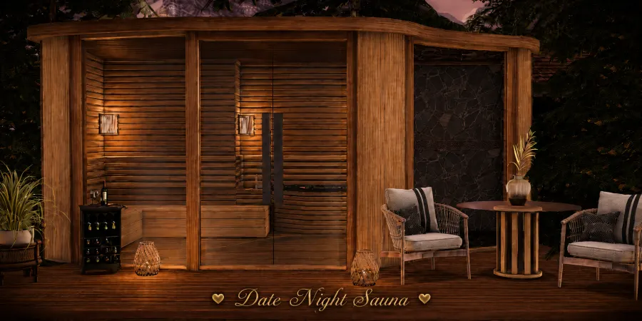 Step away from the busy world and unwind together at our Date Night Sauna. 
Sip some wine, relax in the warmth, and enj...