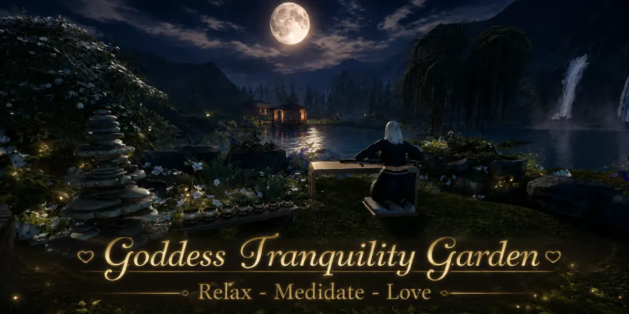 Tranquility Garden, a date night paradise of pleasure- relax,meditate and love.  
Enjoy a little serenity surrounded by...