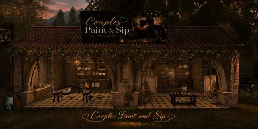 Sip the wine, paint something beautiful, and get creative with pottery at Couples Paint & Sip
the perfect date night to...