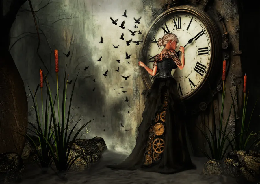 Time keeps on ticking, This one got me into some trouble on prim feed, but everything in photo was in world.