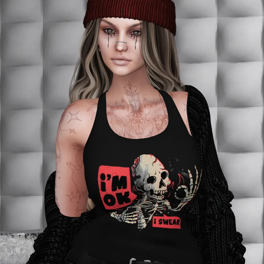 The Bold Llama T-Shirt Co. I'M OK Tee. 

✨  $25L EXCLUSIVE for Cheeky Monkey's 'I Put A Spell On You' grid-wide hunt....