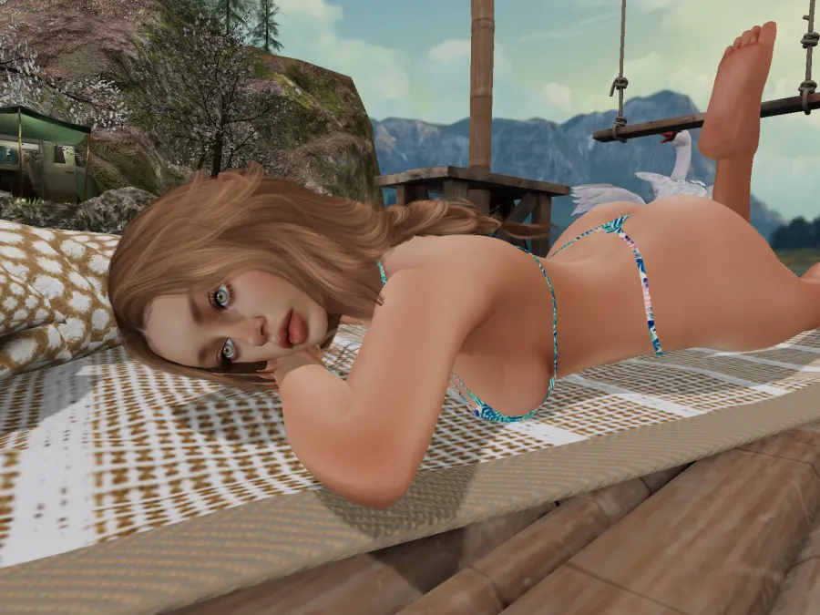 @Summerstorm relaxing at the beach.