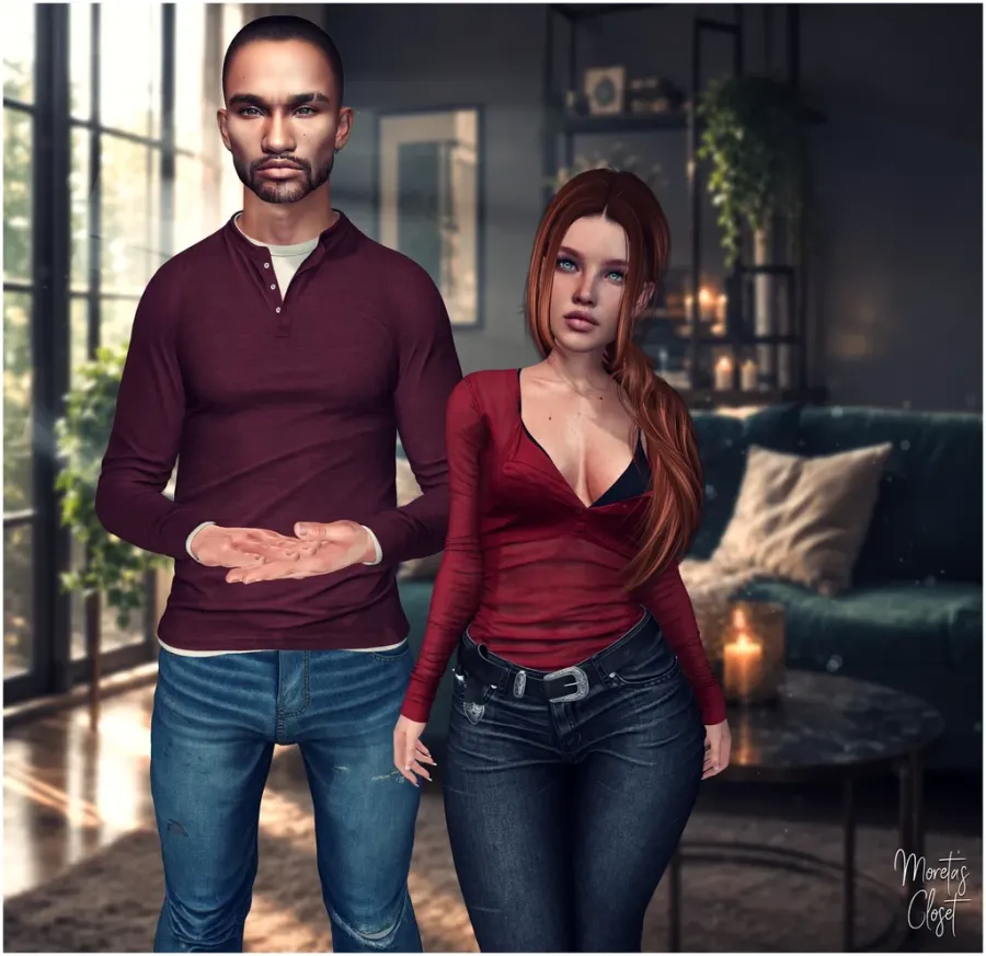 “Two souls, one unspoken story.” INFO & STYLE CREDITS: ──────… - Moreta's Closet on Primfeed