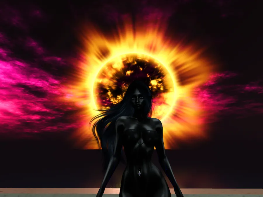 Visiting strange worlds in second life.