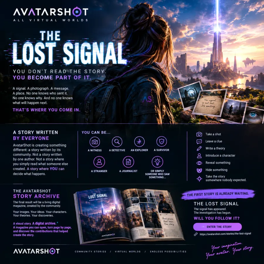 # THE LOST SIGNAL
### A story you don't just read. A story you help create.

What if a story had no author?

What i...