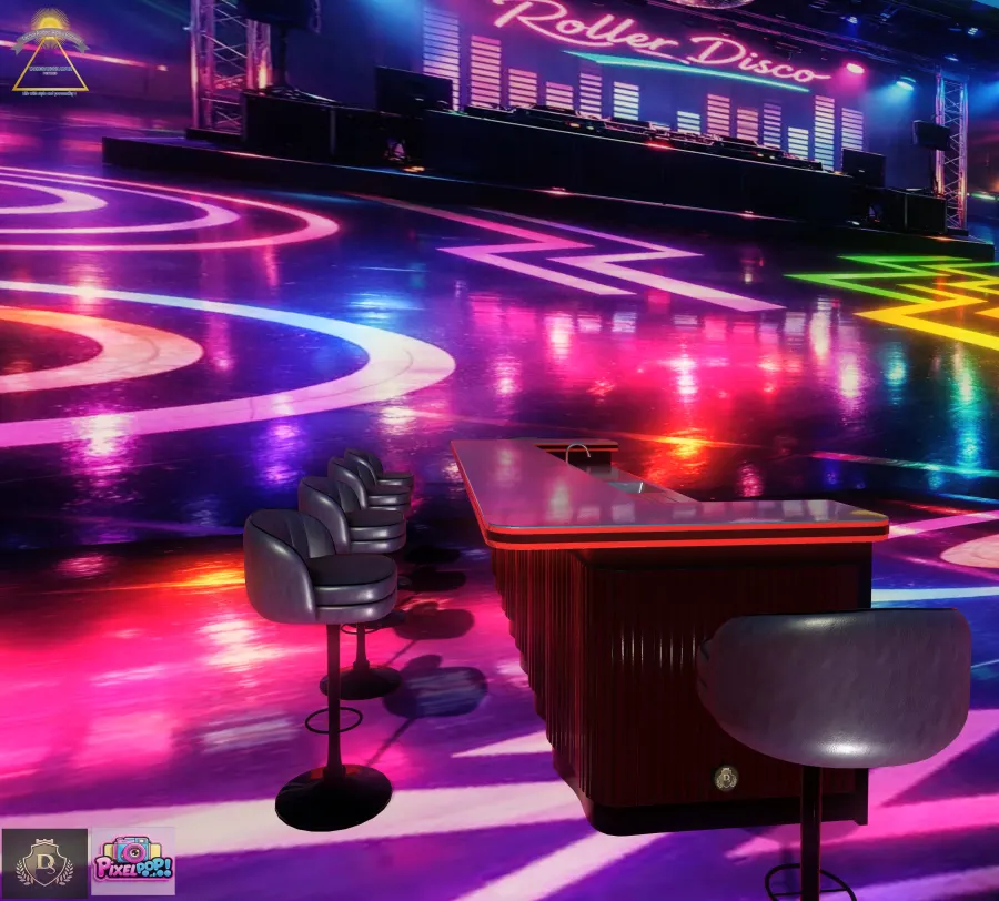 NEW! DICTATORSHOP – ClubNoir - Bar Counter PG v1.0
NEW! PIXEL POP! – Roller Disco Backdrops

Welcome my social media:...