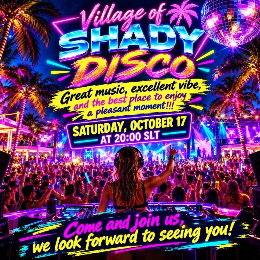 🎼Village of Shady Disco - Good vibe & the best music 🎼

🎧Come and have a great time with the best DJs and the best...
