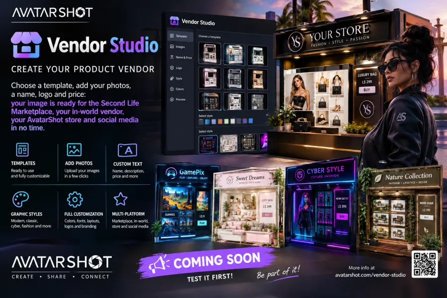 🚀 **VENDOR STUDIO — COMING SOON**

A new AvatarShot tool is coming soon for creators who want to make professional pr...