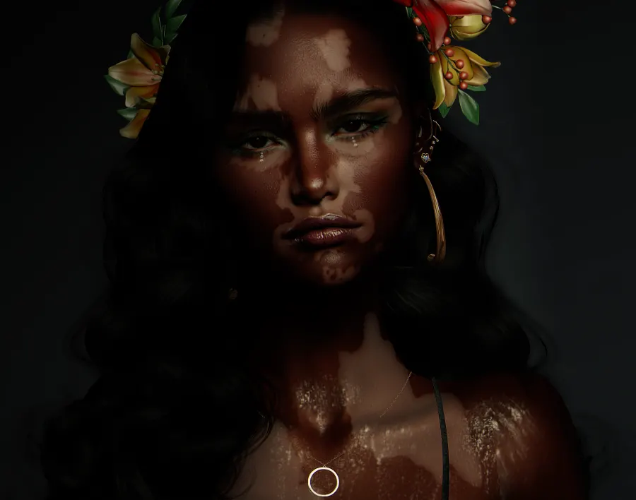 Ｆｌｉｃｋｒ: https://flic.kr/p/2sGY9zj



♤ SKIN:

♦ @Stray Dog - Jada Vitiligo Skin EvoX - EBONY (V) - NO BROWS...