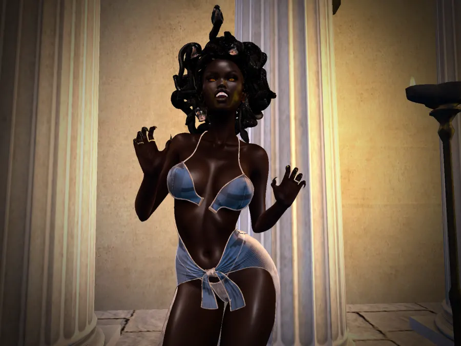 My follow up to the Medusa shot, thisone is after she's been cursed.
