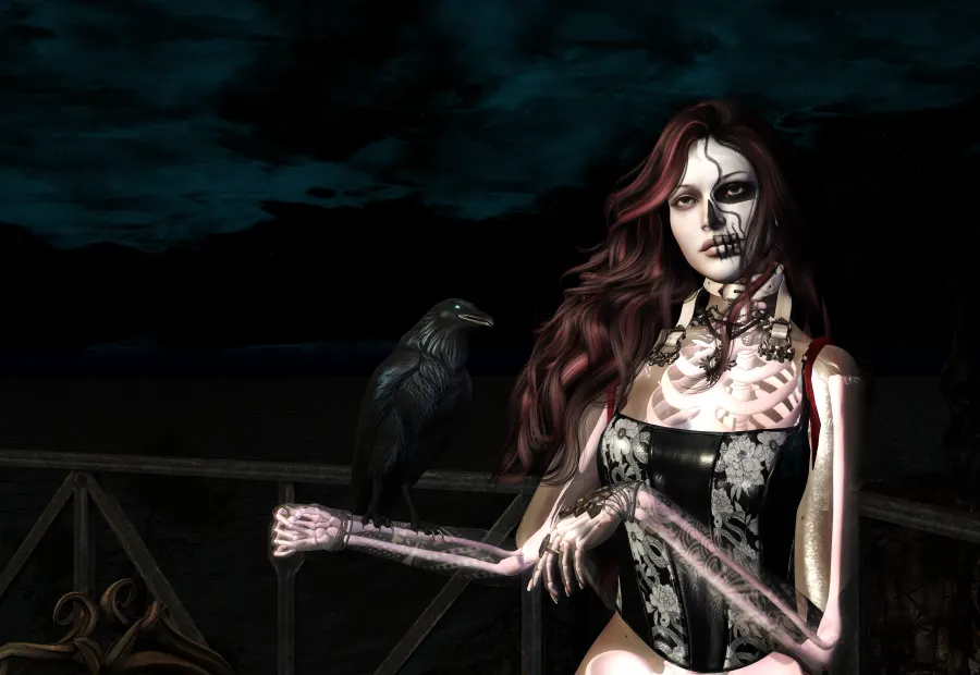 "Raven, soul bird, turn your gaze toward the light"
Portrait of Meri Aurelia